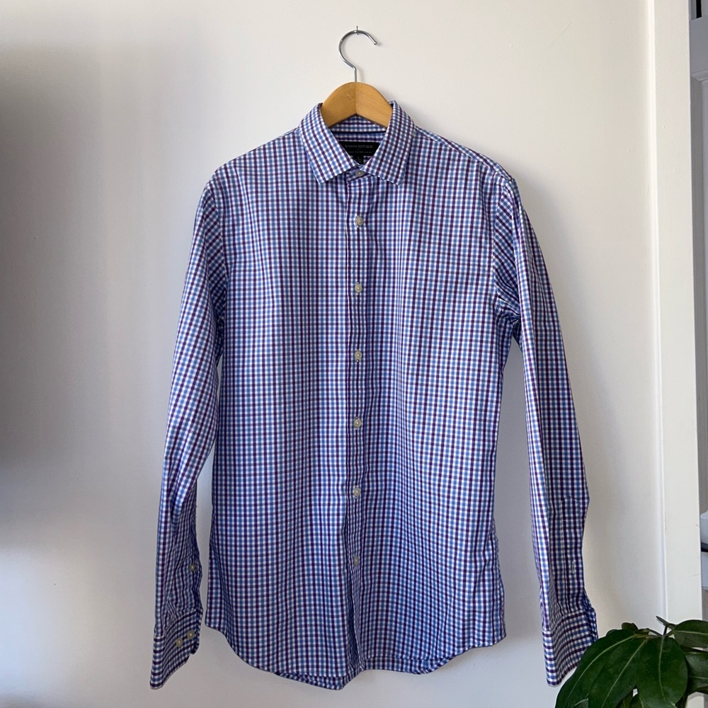 Banana republic checkered dress shirt